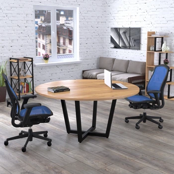 Стіл для переговорів D-1600 Loft design Дуб Крафт золотий