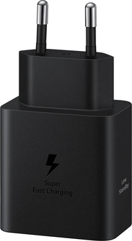Сетевое зарядное устройство Samsung EP-T4511XBEGEU 45W USB-C Черное + кабель USB-C (8806095510002)