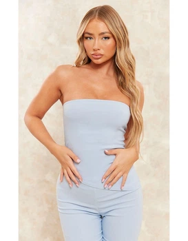 Топ PrettyLittleThing CNE4608 38 блакитний