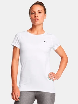 Спортивна футболка для фітнесу жіноча Under Armour Tech Mesh Ss 1328964-102 XS Біла (197777066480)