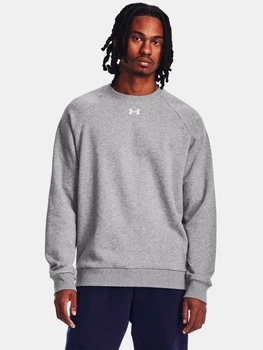 Свитшот на флисе мужской Under Armour UA Rival Fleece Crew 1379755-025 XL Серый (196884798666)