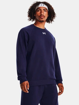 Свитшот на флисе мужской Under Armour UA Rival Fleece Crew 1379755-410 2XL Темно-синий (196884150679)