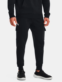 Спортивні штани на флісі чоловічі Under Armour UA Rival Fleece Cargo Jogger 1382134-001 XL Чорні (196884781507)