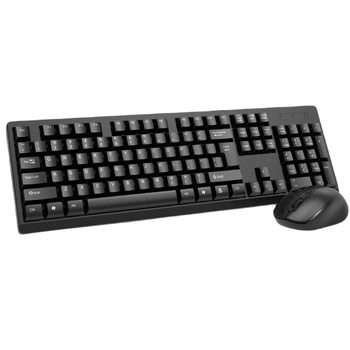 Комплект беспроводной клавиатура с мышью 198I CMK-326 Black (3_04408)