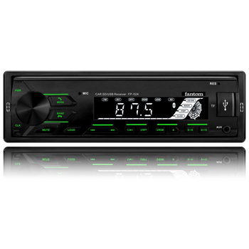Автомагнітола Fantom FP-024 Black/Green (107674)
