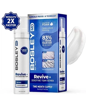 Піна проти випадіння волосся у чоловіків Bosley MD Revive+ Densifying Foam for Men 60 мл