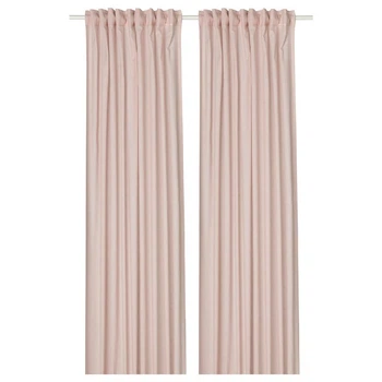 Шторы 2 шт. IKEA SILVERLÖNN 705.833.96, 145х300 см, розовые