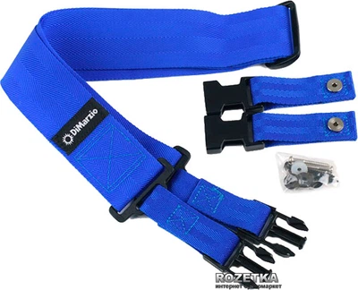 Гитарный ремень DiMarzio ClipLock Blue (DD2200 BL)