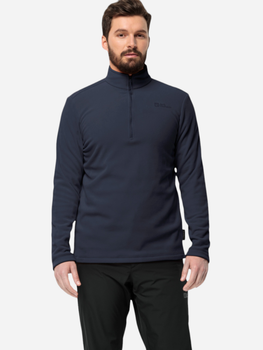 Bluza męska nierozpinana streetwear Jack Wolfskin Taunus Hz M 1709522_1010 L Ciemnogranatowa (4064993552362)