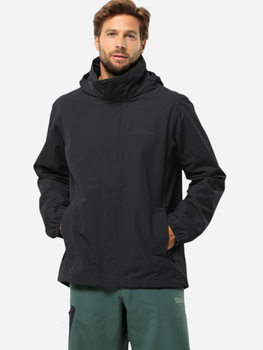 Вітровка чоловіча Jack Wolfskin Stormy Point 2L Jkt M 1111142_6000 M Чорна (4064993496536)