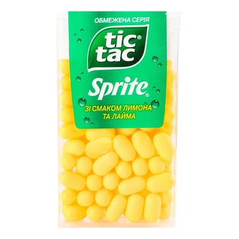 Упаковка драже Tic Tac Sprite со вкусом лимона и лайма 52 г (8000500419144)