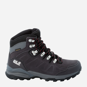 Buty trekkingowe damskie z membraną Jack Wolfskin Refugio Texapore Mid W 4050871_6157 39.5 Ciemnoszare (4060477909295)