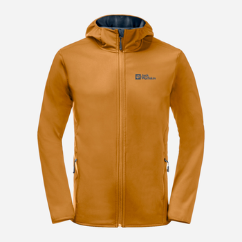 Kurtka wiatrówka męska z kapturem Jack Wolfskin Bornberg Hoody M 1307471_M0043 3XL Pomarańczowa (4064886339537)