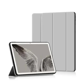 Чехол-книга для Google Pixel Tablet (10.95") из искусственной кожи, складная трехмерная подставка (Белый)