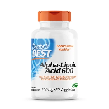 Натуральна добавка Doctor's Best Alpha-Lipoic Acid 600 mg, 60 вегакапсул