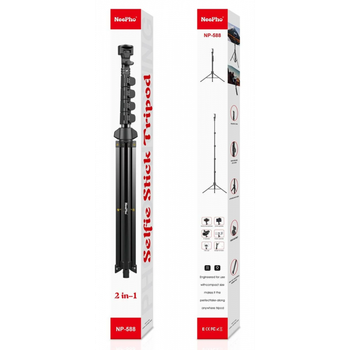 NeePho NP-588 2в1 чорний штатив-тренога