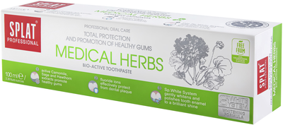 Зубная паста защита от бактерий и кариеса Splat Professional Medical Herbs 100 мл (3800023406882)