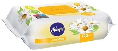Влажные салфетки Sleepy с клапаном Ромашка, 120 шт