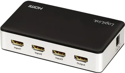 Switch LogiLink 3 x HDMI 4K 60 Hz z pilotem (4052792062427)