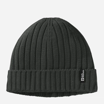 Шапка Jack Wolfskin Rib Knit Beanie 1907122-4136 One Size Зеленая (4064886303095)