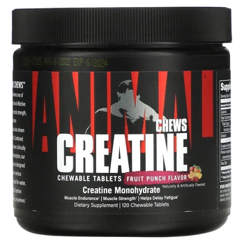 Креатин Animal, Creatine Performance Chews, Fruit Punch, 120 Chewable Tablets (11964873)