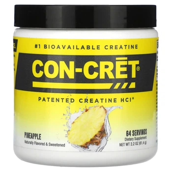 Креатин Con-Cret, Patented Creatine HCl, Pineapple, 2.2 oz (61.4 g) (11972667)