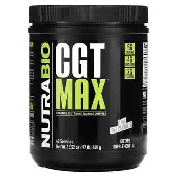 Креатин NutraBio, CGT MAX, Raw Unflavored, 0.97 lb (440 g) (11964882)