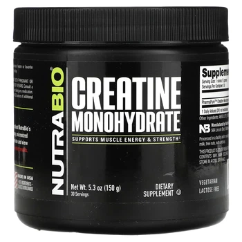 Креатин NutraBio, Creatine Monohydrate, 5.3 oz (150 g) (11964865)