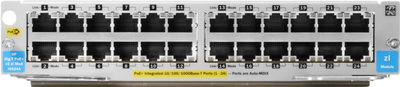 Moduł Ethernet HP Aruba 24‑port 10/100/1000BASE‑T PoE+ MACsec v3 zl2 (J9986A)