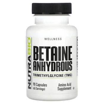 Формула с оксидом азота NutraBio, Betaine Anhydrous, 90 Capsules (11966765)