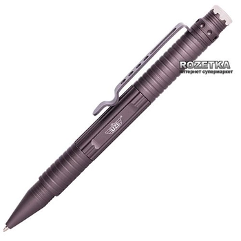 Тактическая ручка UZI 3 с контейнером для сбора ДНК и ключом для наручников Gun Metal (12000436)