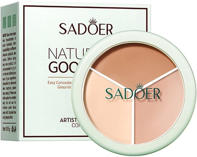 Консилер для контуринга лица Sadoer Contouring and Lifting Artistic Three-Color Concealer 10.5 г (6925346330182)