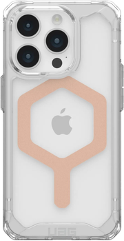 Панель Urban Armor Gear Plyo для iPhone 15 Pro з MagSafe Transparent/Rose Gold (840283909597)