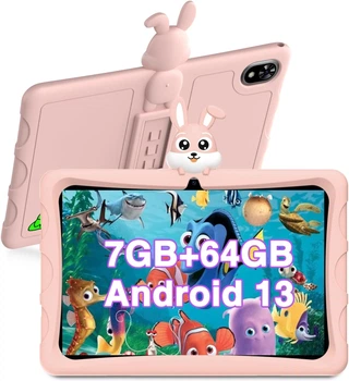 Планшет 10.1" DOOGEE U9 Kid 7/64Gb 4 ядра Android 13 5060 mAh Розовый