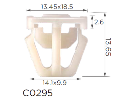 Крепление молдингов/порог Honda, Acura (75305-S0A-003, 75305S0A003, 15197)