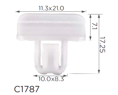 Крепление молдингов/кузов Chrysler, Jeep, Dodge (68225214AA, 12284)