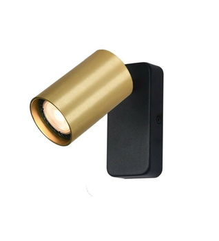 Бра Italux WL-23436-1-BK-GD Nesto GU10 1x10W IP20 Gold (073017)