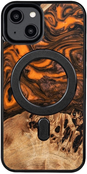 Панель Bewood Unique Orange для iPhone 15 з MagSafe Orange/Black (5907511792668)