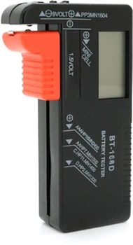 Тестер Voltronic BT-168D цифровой для аккумуляторных батарей AA/AAA/D/C/серии AG, 1.5V и 9V (YT35287)