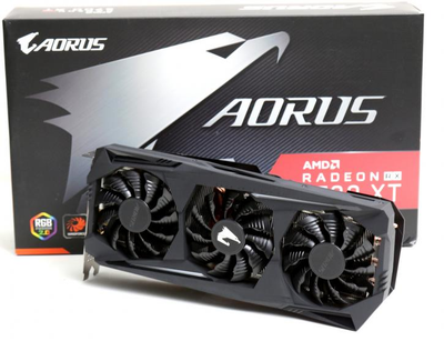 Видеокарта GIGABYTE Radeon RX 5700 XT 8G AORUS (GV-R57XTAORUS-8GD) Б/У