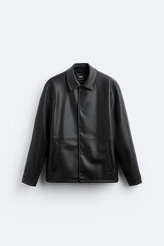 Куртка зі штучної шкіри Zara XL чорний 8281/345/800 – Брендовая Куртка зі штучної шкіри Zara XL чорний 8281/345/800 – Брендовая