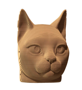 Картонный 3D пазл-конструктор Cartonic 3D Puzzle Cat