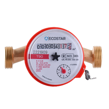 Счетчик горячей воды ECOSTAR DN15 1/2″ L110 E-C 2,5 (GSR-000023021)