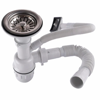 Сифон для мийки MIRA 1 1/2″х40 пластик білий (GSR-000015361)