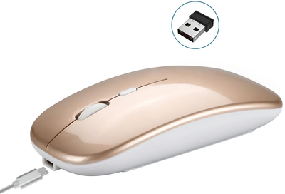 Мышь TRUSTY 4D SLIMFIT Wireless Gold (30993)