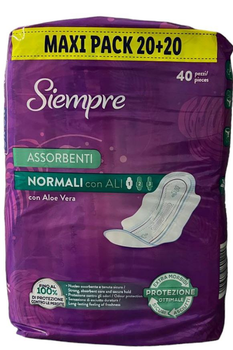Гігієнічні прокладки Siempre Normal 3 краплі, 40 шт