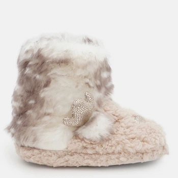 Підліткові теплі капці-чобітки для дівчинки Beppi 2194480 34/35 Beige (7000002500006)