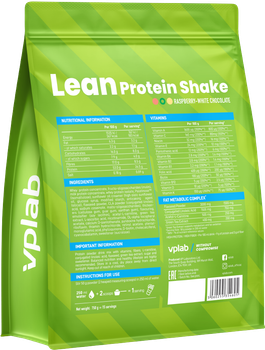 Протеїн VPLab Lean Protein Shake 750 г Білий шоколад з малиною (5060255354605)