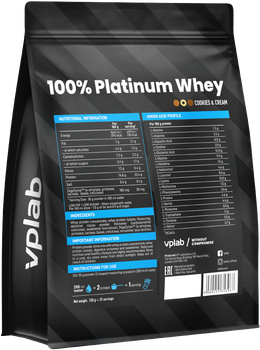 Протеїн VPLab 100% Platinum Whey 750 г Cookies Cream (5060255353967)