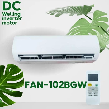 Настінний фанкойл Raymer FAN-102BGW, вбудований Wi-Fi, інверторний двигун 1020 м³/год, потужність 5,41 кВт, до 60 м² ультратихий